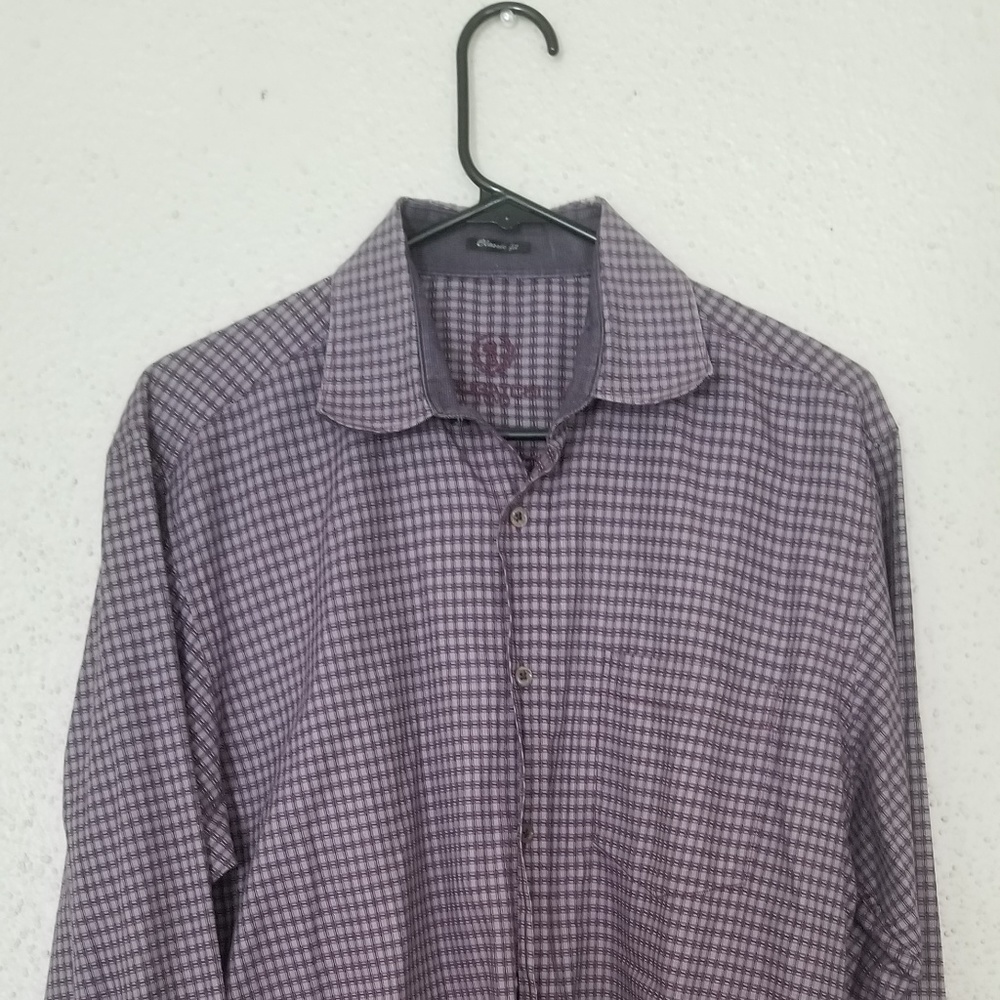 Bugatchi Uomo Mens Button Down SZ L
